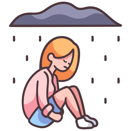 depressed woman
